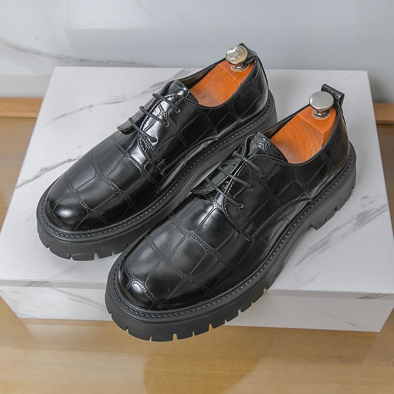 Men's leather shoes, thick soled, casual, business, formal, workwear, outdoor, wedding, leisure, sports, leather shoes