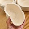 50PCS Thickened Eco-friendly Paper Bowl Leak-Proof Design Kitchen Accessories Round Lunch Bowl Soup Bowl for Takeout/Picnic