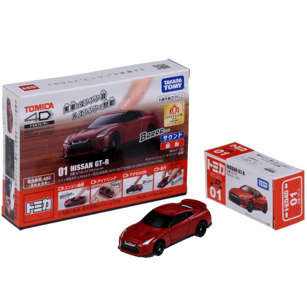 

Tomica 4D 01 Nissan GT-R Яркий красный