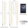 APP Control RGB LED Light Waterproof New Year Home Decoration String Lamp DIY Picture Display Music Bluetooth Chandelier