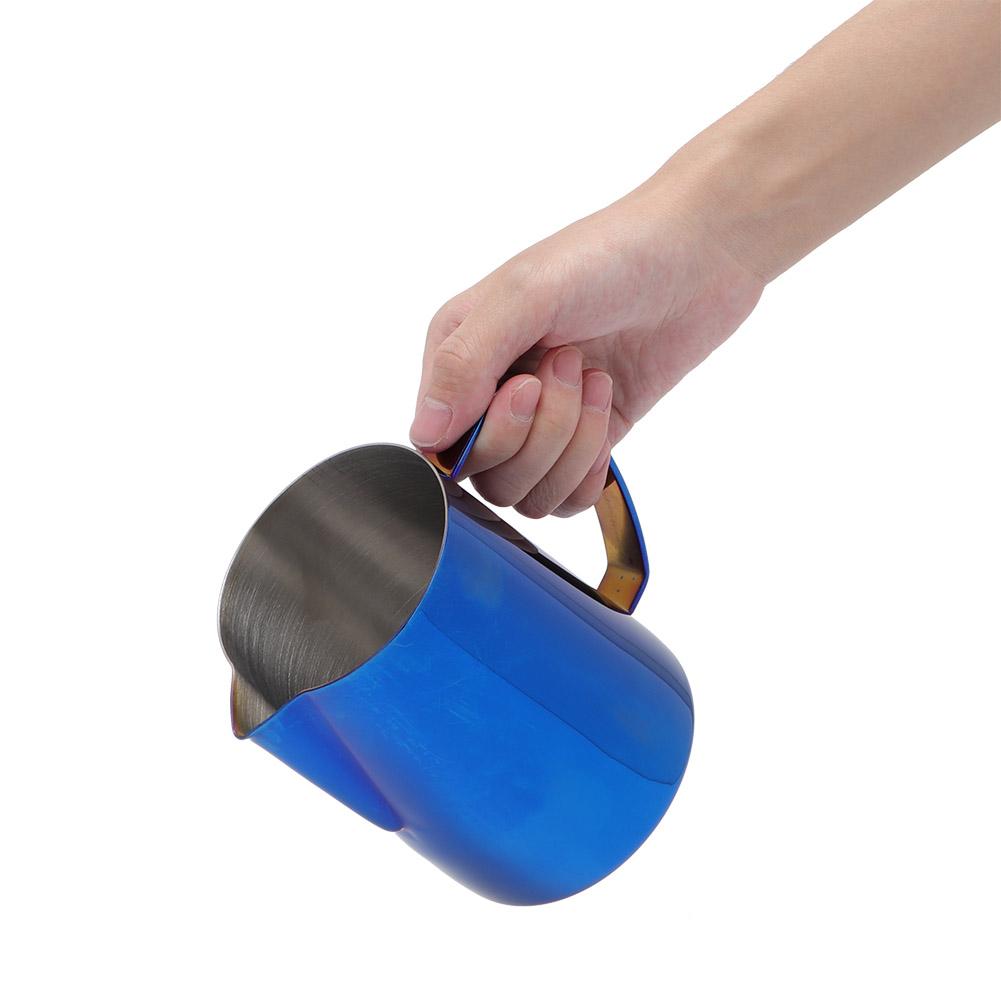 600ml Stainless Steel Titanize Coffee Pitcher Milk Frothing Cup Jug for   Art