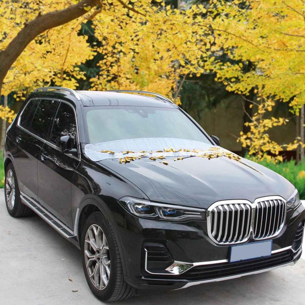 Car Frost Windshield Cover Car Window Rain Gutter Dust-Proof Guard Protective Pad Block Fallen Leaves For Fall Winter Snow Women