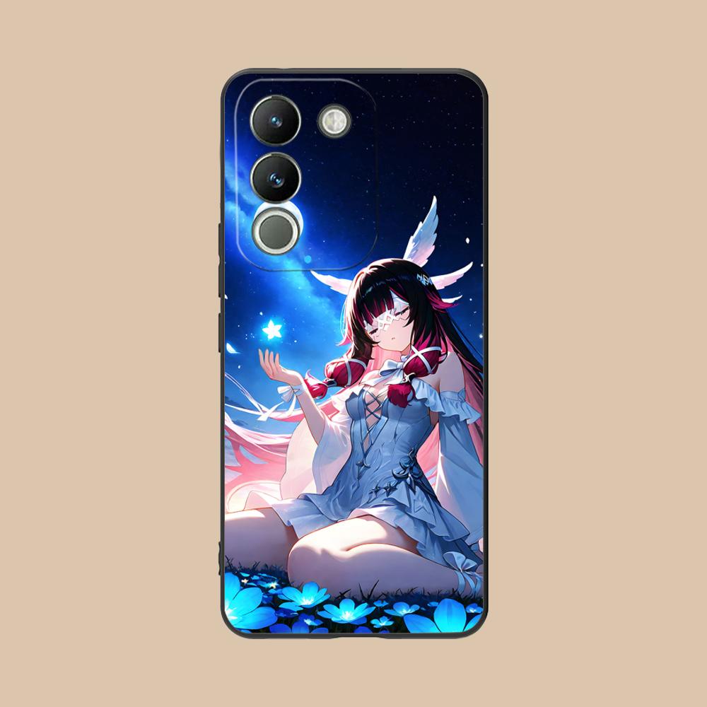 Genshin Impact Columbina Phone Case for VIVO V60 V50 V40 V30 V29 V27 V25 V23 Pro Lite 5G Colorful Printing Cover Luxury Pretty