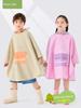 Kinder Regenmantel Jungen und Mädchen Kinder Ganzkörper Wasserdichter Gürtel Schultasche Sitz Baby Grundschüler Spezieller Umhang Poncho für die Schule