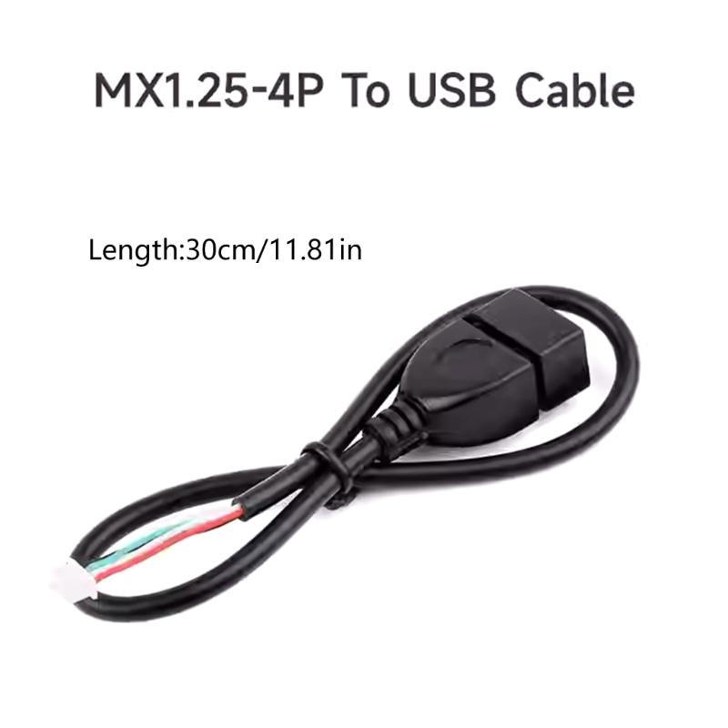 USB TypeA to 4Pin MX1.25 Power Cable Support For Lyra Plus Data Cord for Electronic Digital Equipment PC 30cm