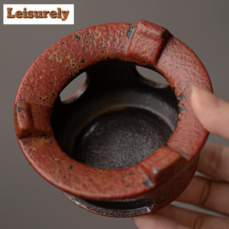 Old Rock Clay Mountain Red Tea Warmer Holder Candle Heater Stove Kettle Stand Boiling Water Carbon Furnace Tableware Supplies