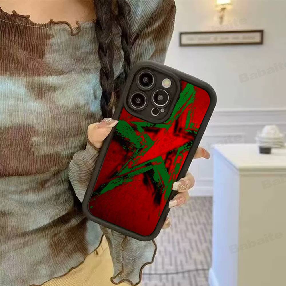

Morocco Map Flag Phone Case For IPhone 17 16 15 14 13 Pro Max Plus 12 11 Cover iPhone 14pro max