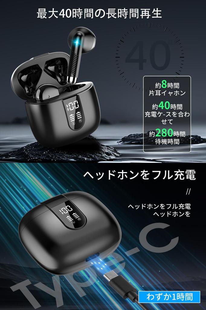 Bluetooth Wireless Earphones Latest Bluetooth Bluetooth ENC Call Noise Cancelling HiFi Sound Quality Bluetooth Earphones Long Playtime Bluetooth