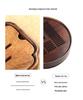 Walnut Chinese Style Solid Wood Tea Tray for Gongfu Tea Ceremony - Compact Water Storage for Home or Office Use