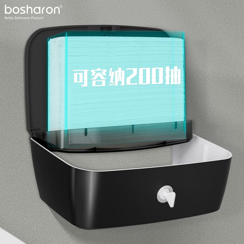 Factory Wall Mount Multifunctional Design Hotel Quadrate Bathroom Toilet Paper Box Paper Towel Dispenser Home Tissue Dispenser