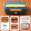 Portable Plug-in Electric Lunch Box with Stainless Steel Compartments and Self-Heating Insulation