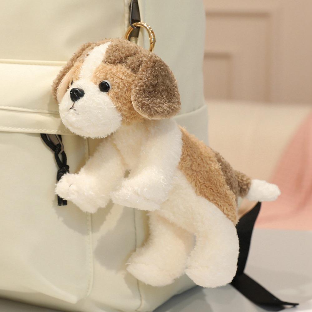 Simulation Lifelike Sheep Pendant Cute Mini Cat Plush Doll Puppy Plush Toy Cool Keyring Dog