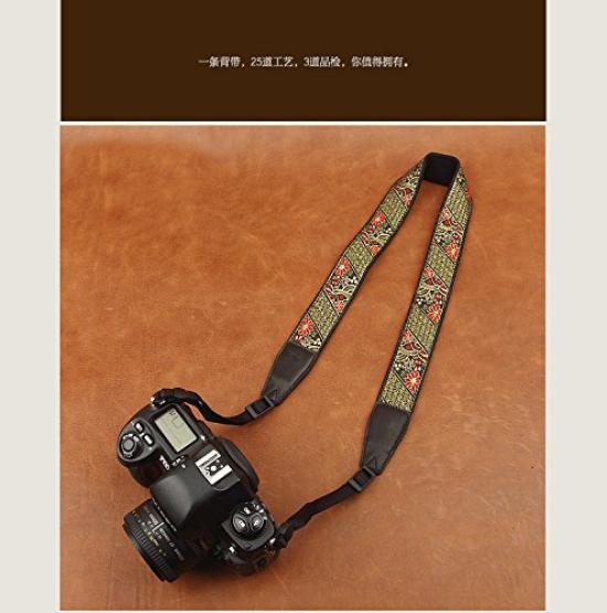 CS160 Embroidered Series Universal Cotton Camera Strap CAM8403 Cam-in