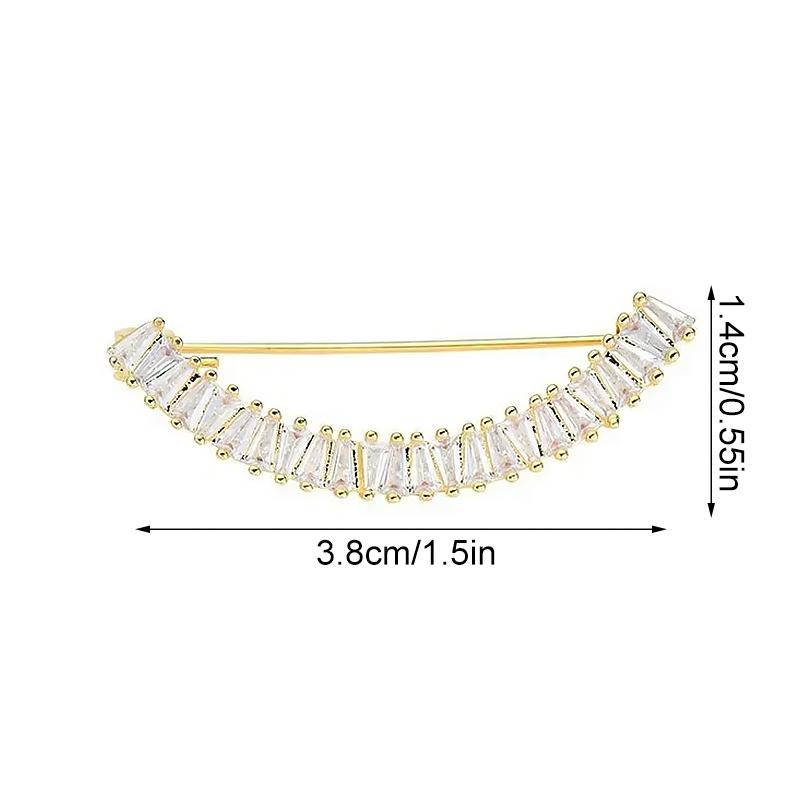 1PC Durable Exquisite Sturdy Feminine Rhinestone Suit Shine Multi-functional Brooch Understated Luxury Fixed Buckle