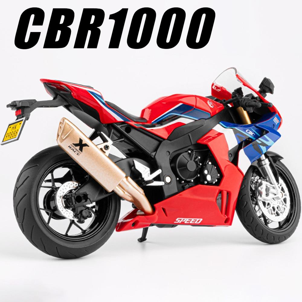1:9 Honda Cbr1000 Kawasaki Zx-10R Motorcycle Model Toy Alloy Diecast Wheel Steering Shock Absorption Models For Boys Gifts