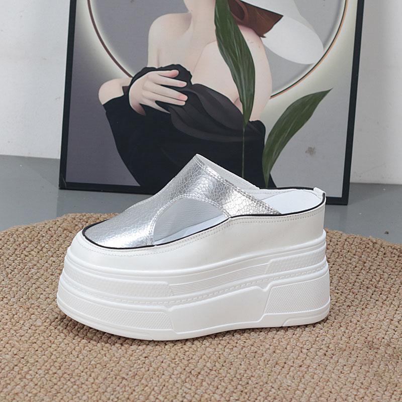 Fashion 7CM 11CM Platform Sneakers for Women Slip on Platform Slippers Flip Flop Women Casual Shoes Wedge Heel Women Summer Shoes