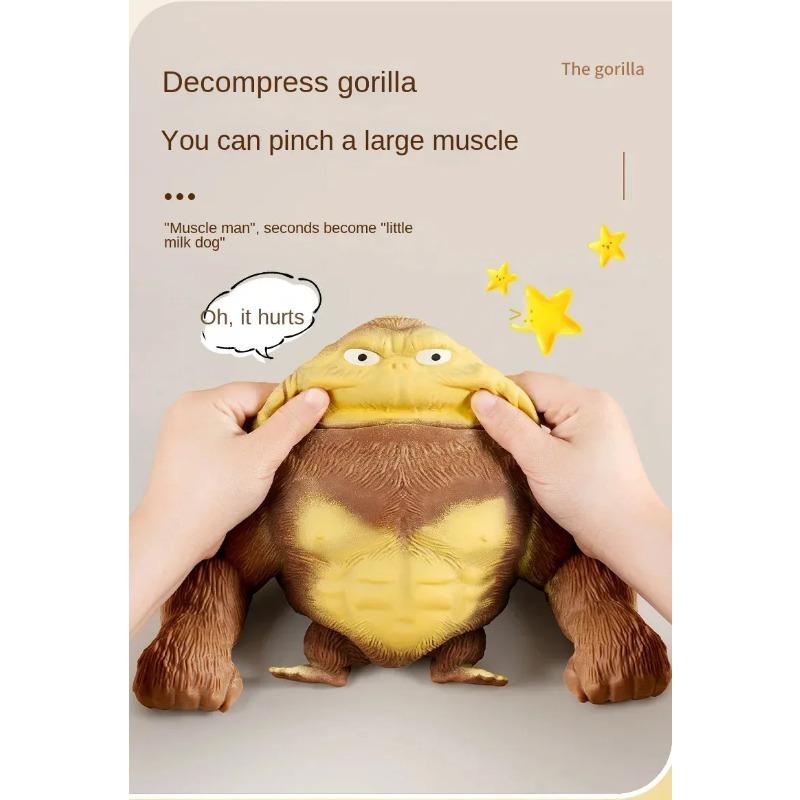 New Antistress Orangutan Fidget Toys Squishy Elastic Monkey Funny Decompression Gorilla Stress Relief Games Toy for Adults Kids