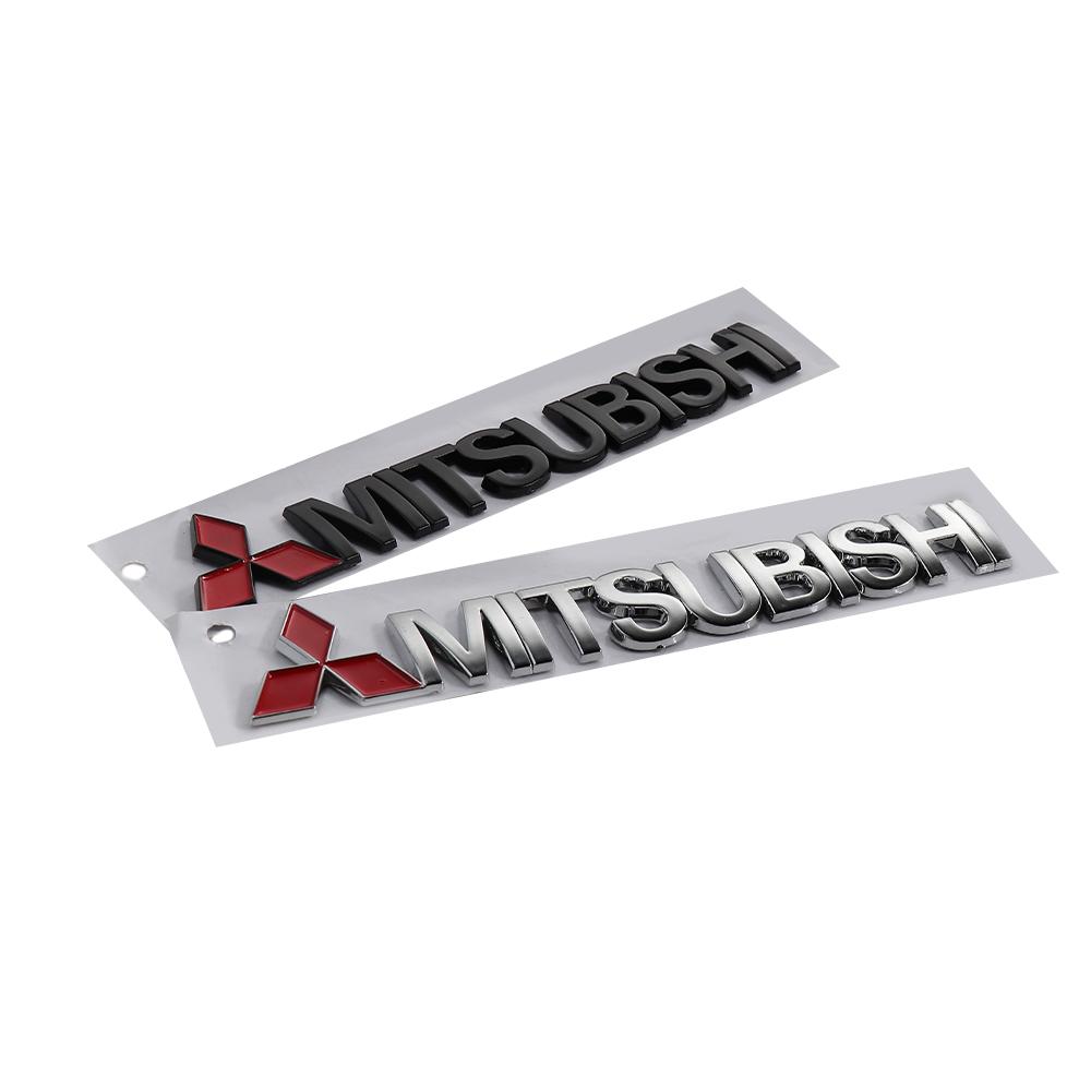 jbvr8 3D plastic Car Styling Sticker Metal Emblem Trunk Decorative Cover For Mitsubishi Asx Lancer Outlander Pajero Ralliart L200 EVO