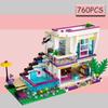 Pop Star House Building Block Livi Friends for Girls Figures Bricks Educational Toys for Children