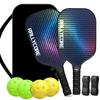 Pickleball Paddles Set USAPA Compliant Fiberglass Surface Enhanced Power with Pickleball Bag Best Gift for Beginners