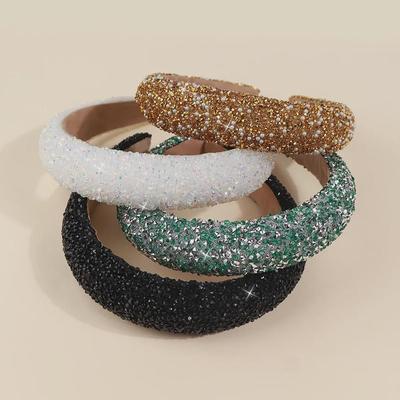 Diadema Brillante de Perlas y Diamantes para Señoras - Estilo Europeo y Americano