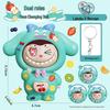 La Bu Face-Changing Doll Keychain: Trendy Cartoon Gift & Creative Decompression Toy Pendant