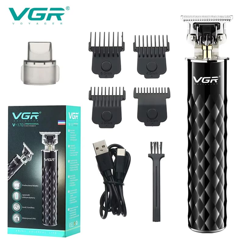 Men's Universal All-metal Oil-head Hair Clippers Stainless Steel Blade Full Body Washable Waterproof Rechargeable Electric Hair Clippers and Razors