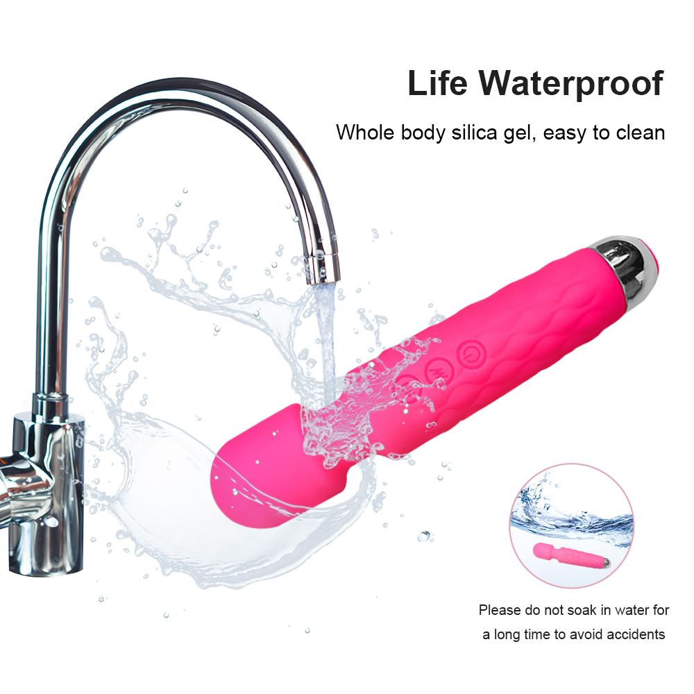 Růžové vibrátory pro ženy USB nabíjení AV Magická hůlka klitoris Vibrátor stimulátor Masážní přístroj Dospělé sexuální hračky pro ženy
