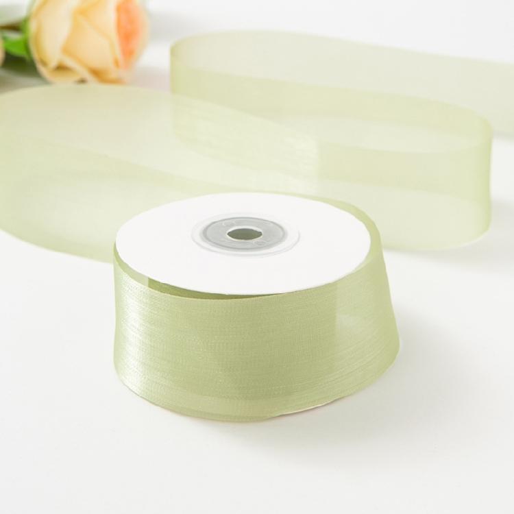 Decorative Ribbon 25mmX20Yard Sheer Organza Ribbon for Art Craft Bouquet Gift Wrapping Bowknot Making Hair Accessories