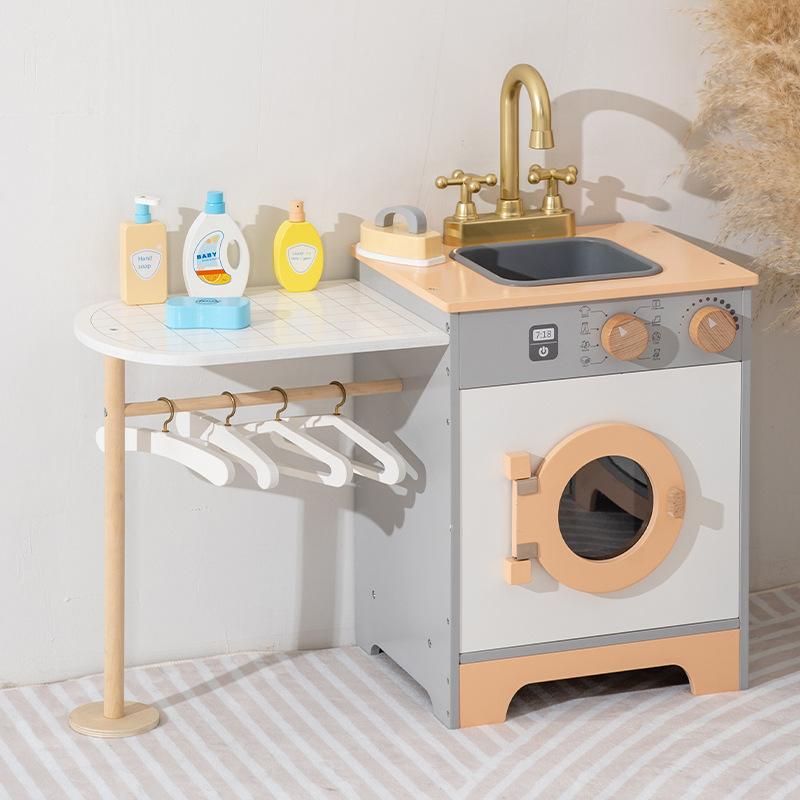 Children's Simulation Play-in Refrigerator Kitchen Washing Machine Stove Simulation Cooking Role Interactive Kitchen Toy