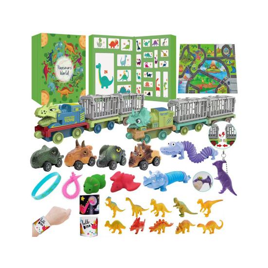 Dinosaur Blind Box Christmas Advent Calendar 24 Days Countdown with Cute Dinosaur Surprise Inside Gift for Friends Family Kids
