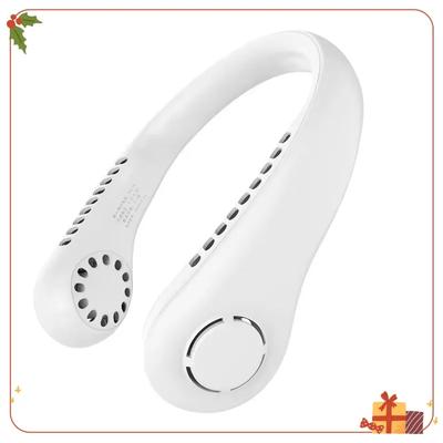 Portable Hands-Free Neck Fan,Bladeless Rechargeable 3-Speed Air Cooler,Battery Life&High Wind Speed for Outdoor, Sports, Travel
