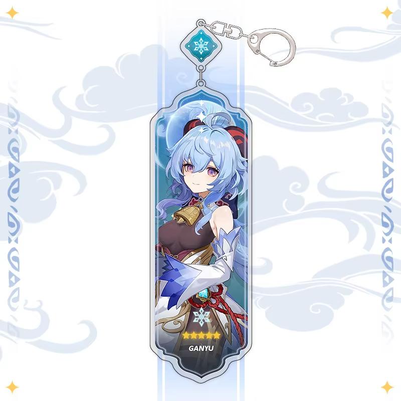 Portachiavi Anime Linnea Flins Durin Mualani Furina Arlecchino Accessori Portachiavi Genshin Impact Ciondolo Carino per Borsa Portachiavi Regalo