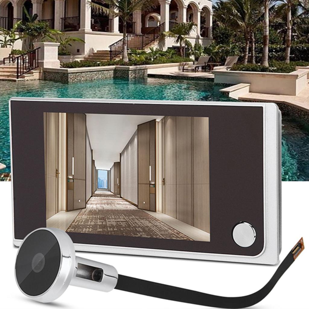 3.5" Digital LCD 120 Degree Peephole Viewer Photo Visual Electronic Cat Eye