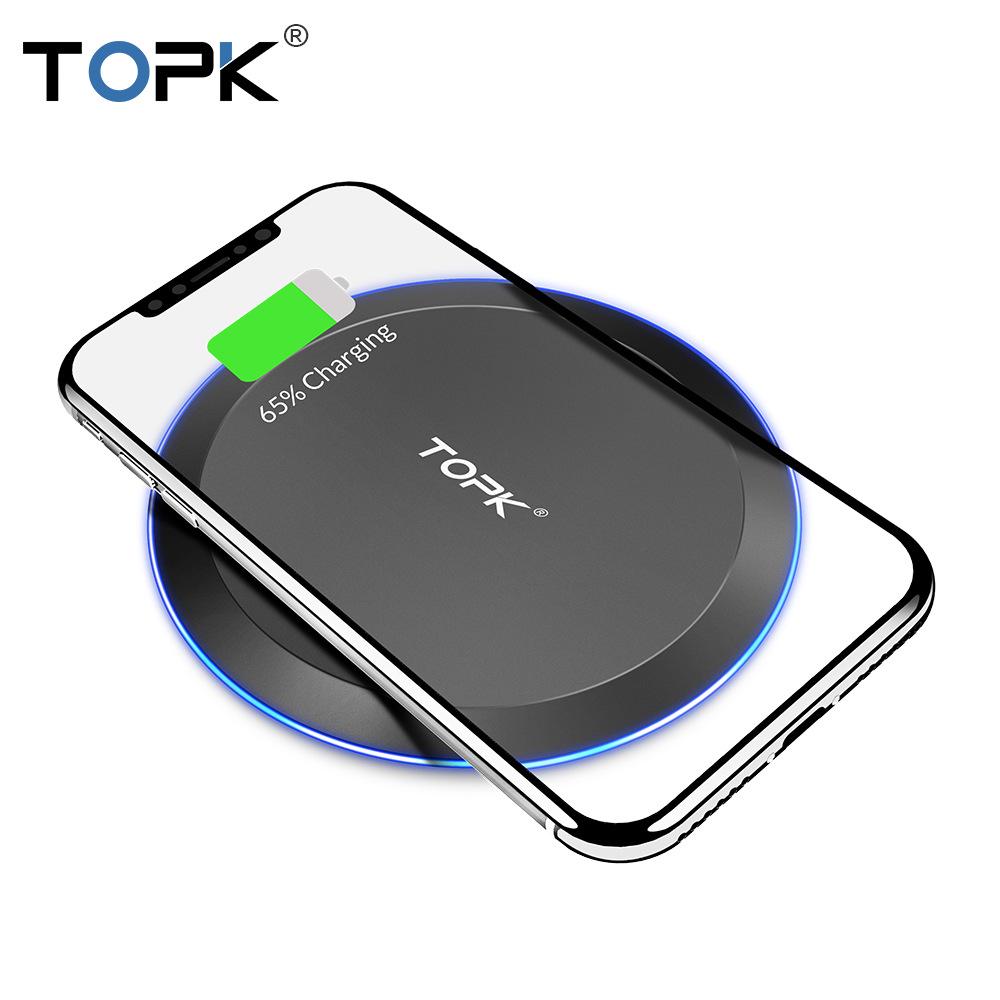 Buy TOPK B46W 10W Wireless Charger For iPhone Qi Wireless Fast Charging