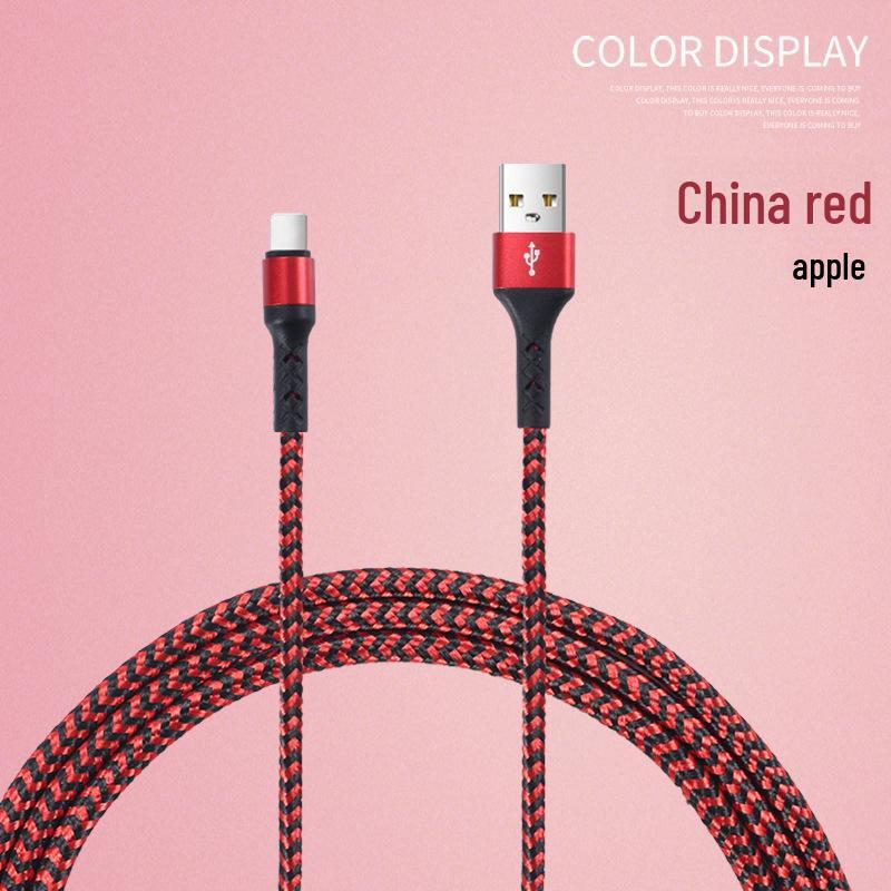 Round Head Braided Super-Fast Charging Cable for Apple, Android, Huawei, and Type-C Devices