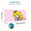 Princess Peach Print  Cushion Non-slip Laptop Tablet Big Mousepad XXL Mat Mini PC Playmat With Lock edge