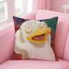 Cartoon Cute Character P-Party Animals Cushion Cover Pillowcase Short Plush Invisible Zipper Room Sofa Cushion Cover