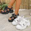 Fashion Women Sandals Peep Toe Lace-Up Designer Women Shoes Comfortable Platform Sandals Versatile Casual Sporty Style Shoes for Women