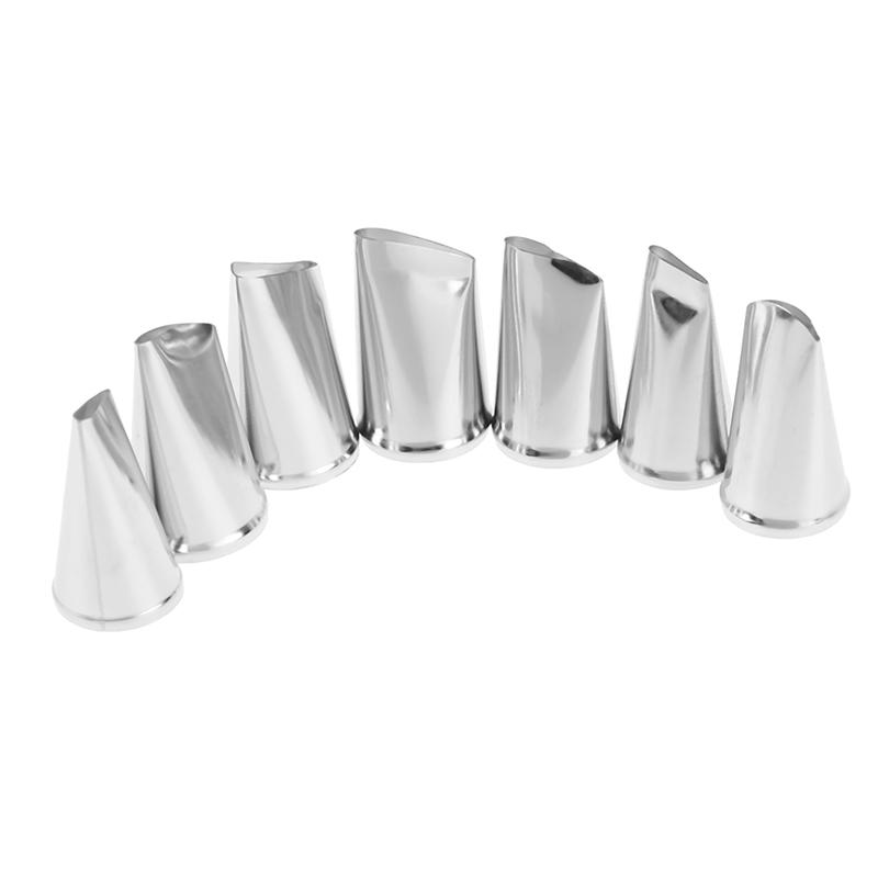 7 stk/sett Kakepyntspiss Kremglasur Rør Rose Tulipanmunnstykke Konditorverktøy