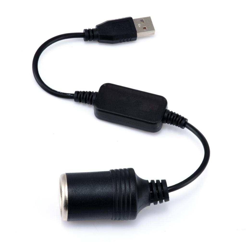 1Pc  Cigarette Lighter Socket USB Male To Female Cigarette Lighter Adapter Converter FOR Car