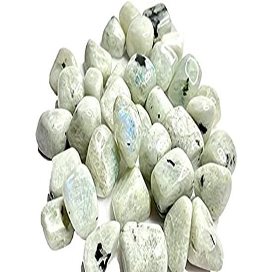 Rainbow Moonstone Pebbles Tumble Stone 500 Ct Rainbow Moonstone Polished Tumble Pebbles Stone