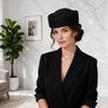 Solid Color Mesh Beret Hat Hollow Casual Stewardess Cap Fashion Knitted Beanie  Women