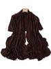 Luxury Wavy Edge Jersey Hijab for Women Solid Color Milk Silk Scarf Headscarf Autumn Shawl Stretchy Chiffon Scarf Ramanda