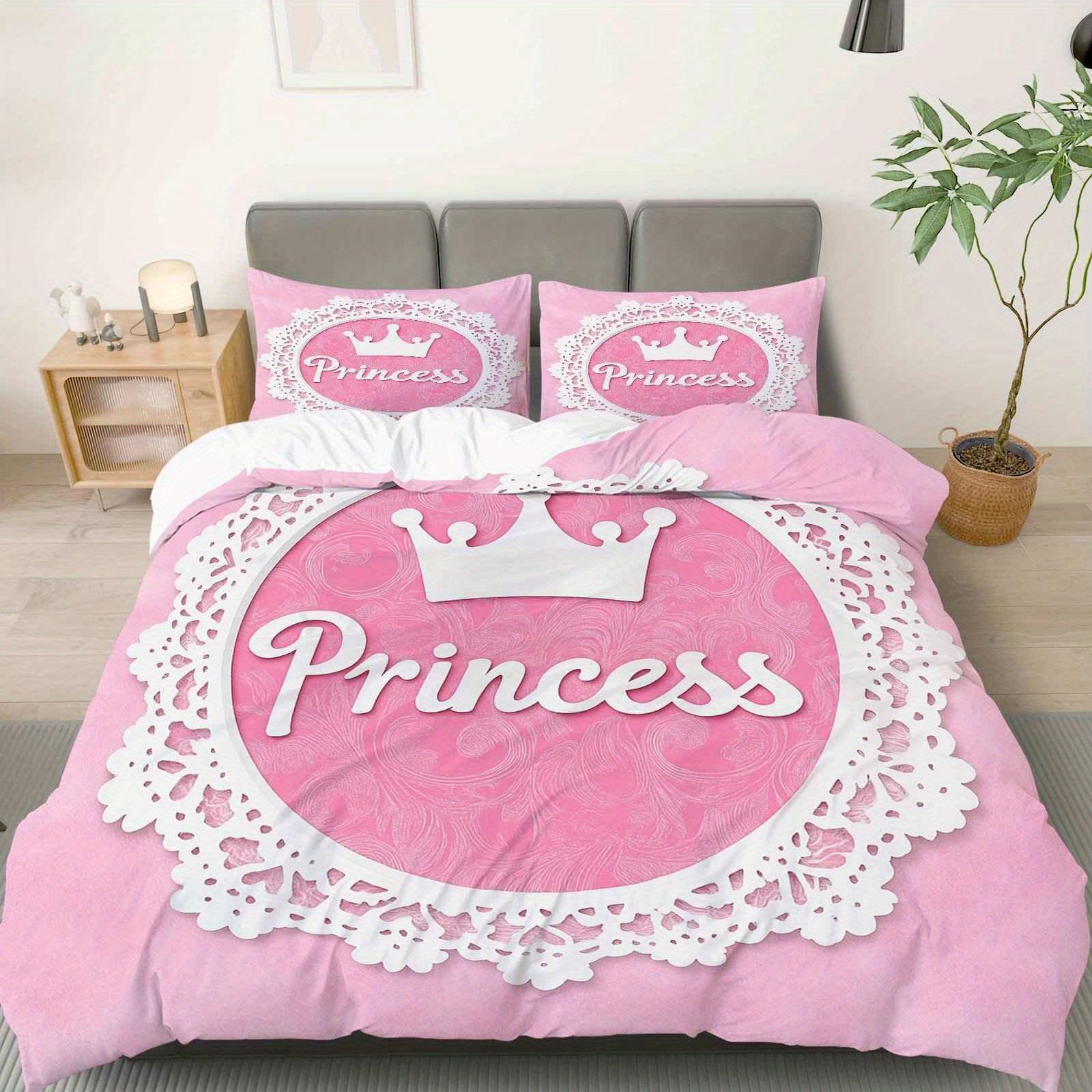 

Christmas Princess Duvet Cover Set Bedding Universal, Cute Printed Cartoon Quilt Cover Comforter Sets Home 135x200cm