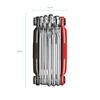 CRANK BROTHERS MULTI-10 Bicycle Portable Tool, 10 Functions, Black/Red, 89mm
