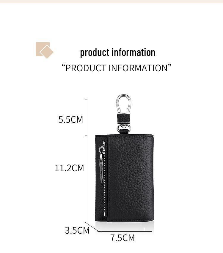 Genuine Leather Multifunctional Key and Coin Holder for Men and Women