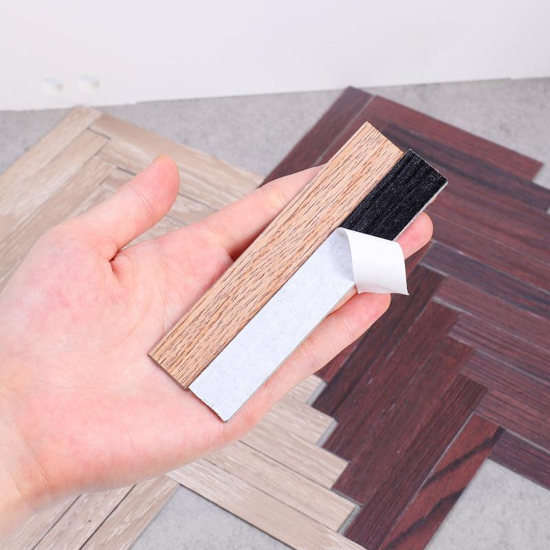 20Pcs 1/12 Miniature Dollhouse Wooden Floor Tiles Self-Adhesive Wood Grain Flooring Sticker 1:12 Scale Doll House Floor Decor