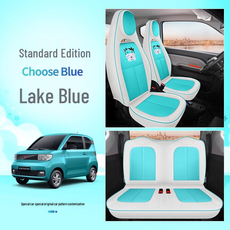 All-Season Leather Seat Cover for Wuling Hongguang MINI, Customized Fit with Original Car Texture