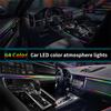 110cm/35cm 2 in 1 Car LED Colorful Atmosphere Lights USB Port Bluetooth Control